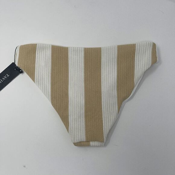 TAVIK Swimwear Ali Bottom Shimmer Stripe Sz S NWT - Picture 3 of 4
